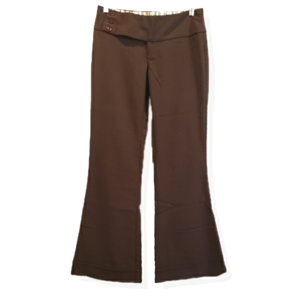 Brown Flared Pants Business Slacks